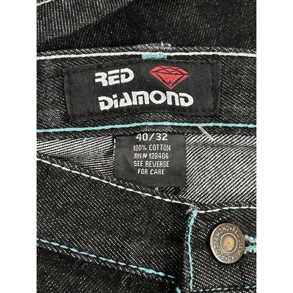 red diamond jeans Men’s 40x32 Set Of 2 Embroidered Pockets - Picture 4 of 6